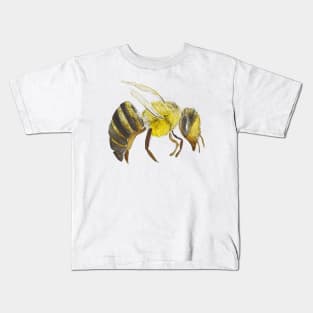 Watercolor Bumblebee Design Kids T-Shirt